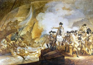 ジブラルタルの包囲と救済、1782年9月14日、1783年 作： John Singleton Copley